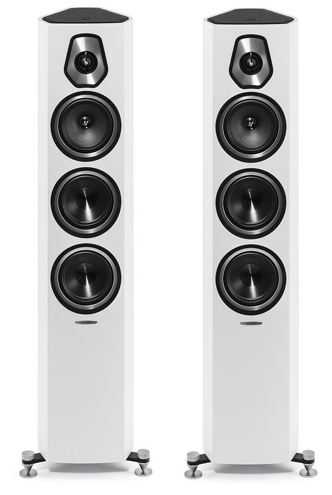 Sonus Faber Sonetto III kolumny podłogowe white front